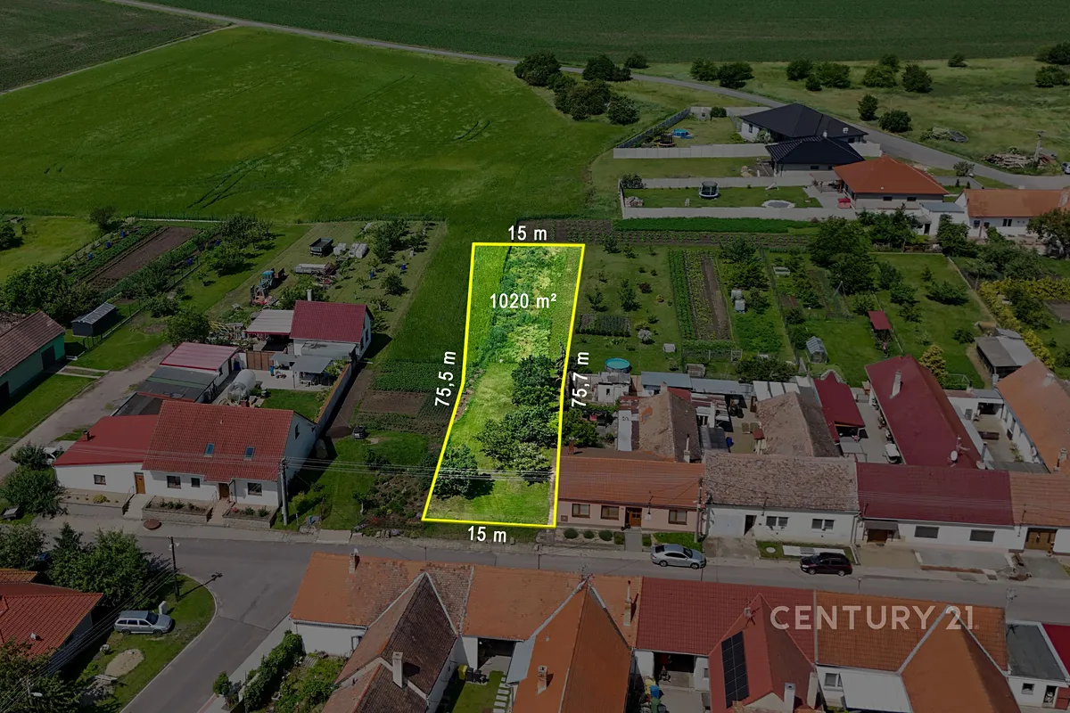 Prodej stavebního pozemku 1020 m²